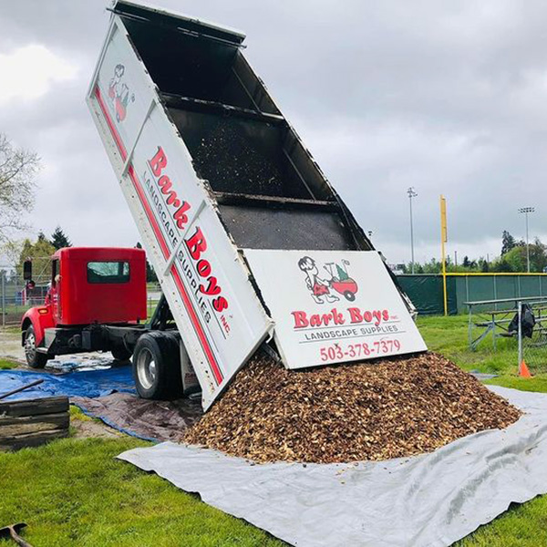 Bark Boys Dump Truck Delivery